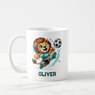 Mug Étoile de soccer mignon Lion