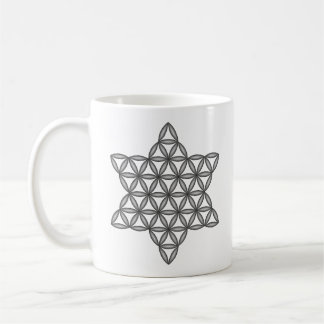 Mug Étoile Sacrée - Étoile de Vie, 02/3D/Noir.