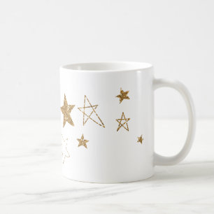 Mug Etoiles brillantes de Parties scintillant d'or