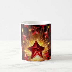 Mug Étoiles Rouges Métalliques Avec Buste D'énergie Do