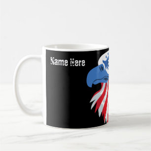 Mug Etoiles & Stripes Bald Eagle. Nom de la Personnali