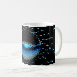 Mug Étrange Orbes Aliens Émettant Une Lumière Bleue Do