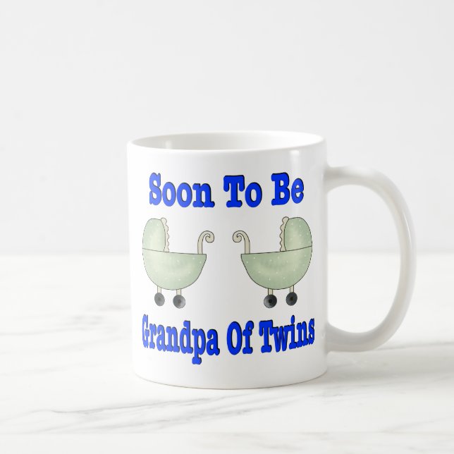 Mug ÊTRE BIENTÔT GRAND-PAPA des jumeaux (Droite)