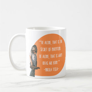Mug Être seul avion Nikola Tesla Kid