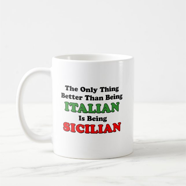 Mug Être sicilien (Gauche)