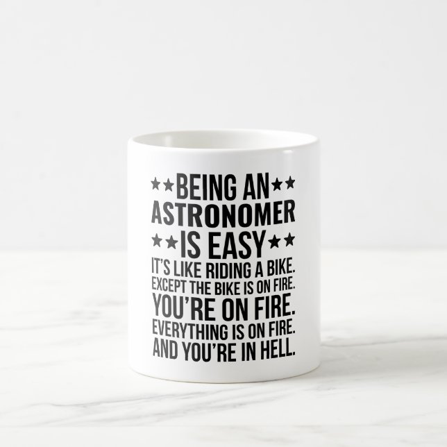 Mug Être un astronome est facile c'est comme (Centre)