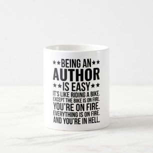 Mug Être un auteur est facile c'est comme rouler à vél