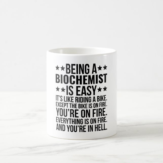 Mug Être un biochimiste est facile c'est comme rouler (Centre)