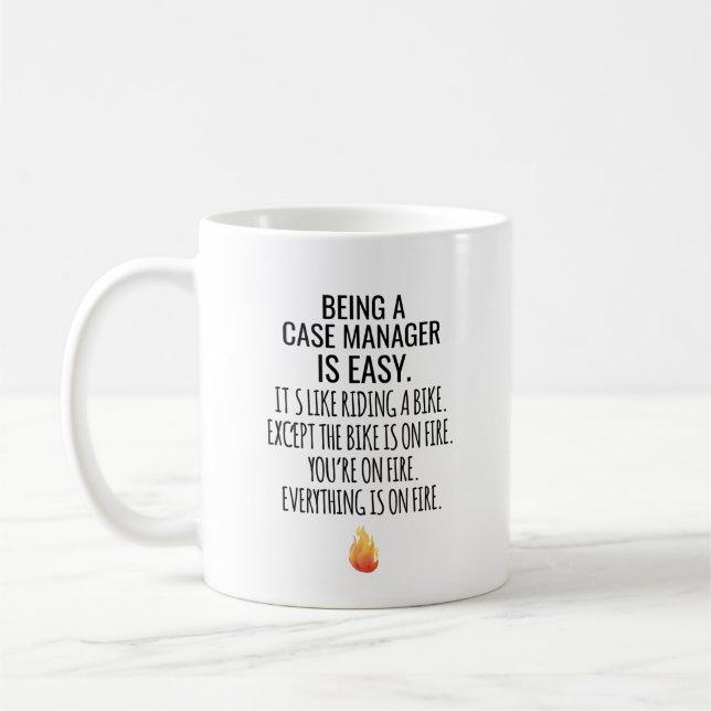 Mug Être un gestionnaire Coque est facile C'est comme  (Gauche)