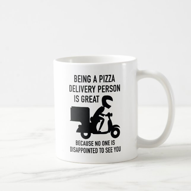 Mug Être Un Vendeur De Pizza Est Super (Droite)