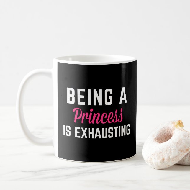 Mug Être Une Citation De Princesse 2 Drôle (Avec donut)