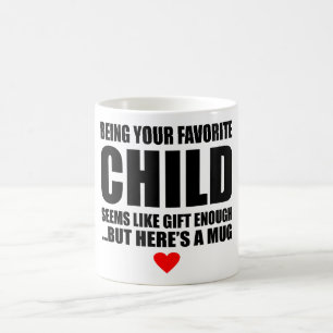 Mug Être votre Fête des pères préférée pour enfants