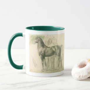 Mug Étude d'un cheval par Edgar Degas, Beaux-arts vint