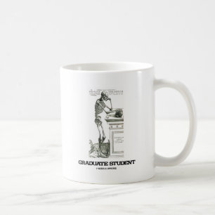 Mug Étudiant de troisième cycle (squelette)