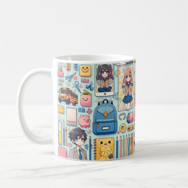 Mug étudiant en anime (Gauche)