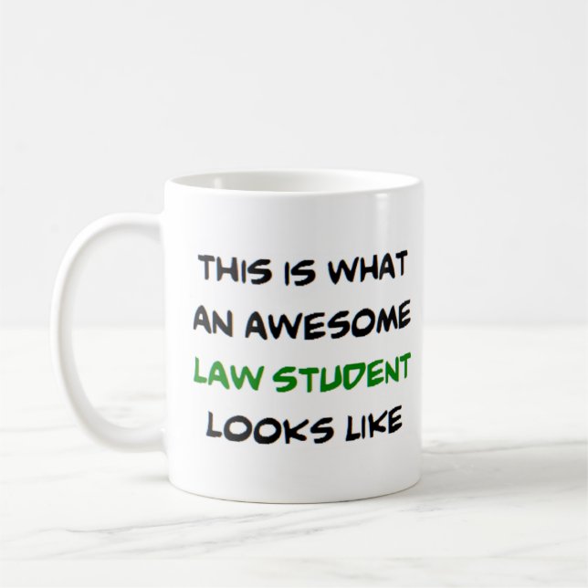 Mug étudiant en droit, génial (Gauche)