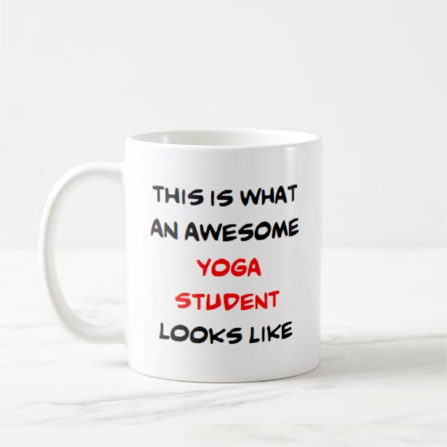 Mug étudiant en yoga, génial (Gauche)
