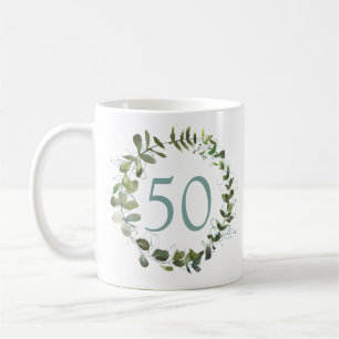 Mug Eucalyptus Aquarelle 50e anniversaire