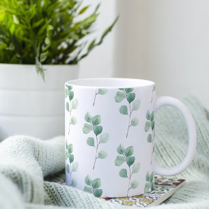 Mug Eucalyptus Motif vert