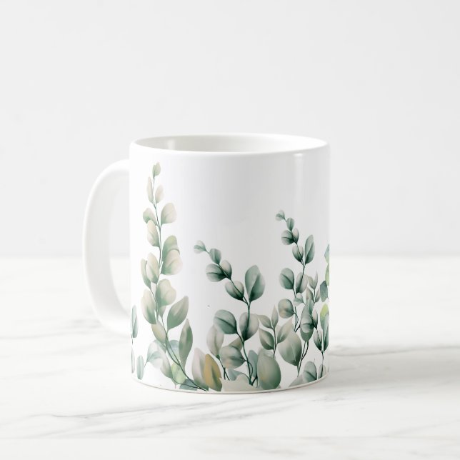 Mug Eucalyptus vert (Devant gauche)