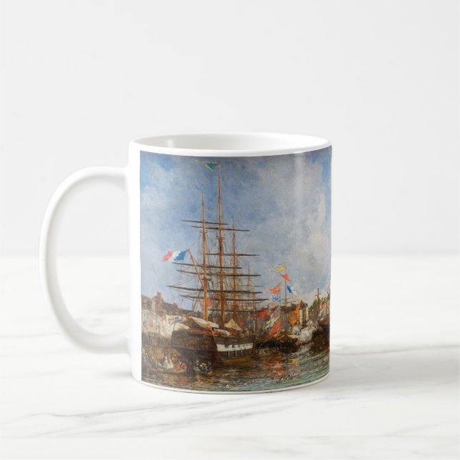 Mug Eugene Boudin - Festival dans le port de Honfleur (Gauche)