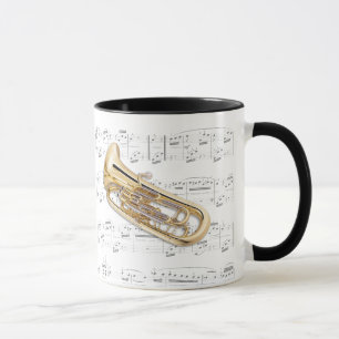 Mug - Euphonium with sheet music