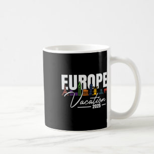 Mug Europe 2025 Vacances en famille Souvenir Voyage ét