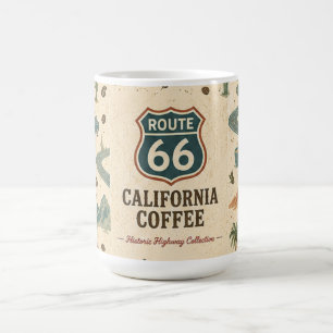 Mug Évasion Route 66 Californie Côte Matin Café