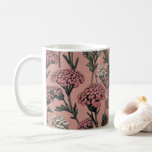 Mug Eve du désert d'Achillea motif Rose profond