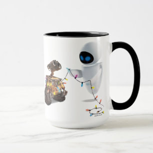 Mug Eve et WALL-E avec les lumières de Noël