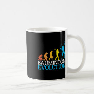 Mug Évolution de badminton Singe Joueur de badminton B
