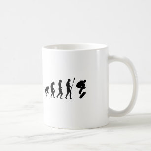 Mug Évolution de la planche à roulettes
