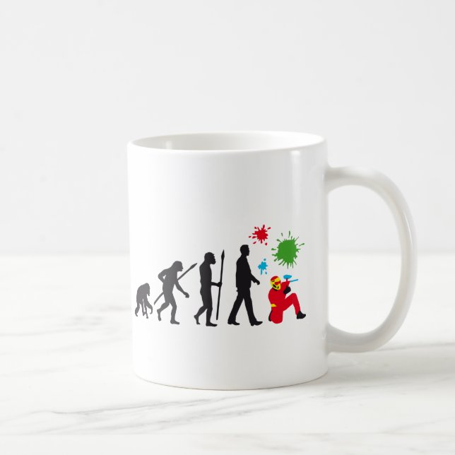 Mug evolution of man man wintball player (Droite)