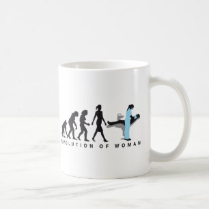 Mug evolution of womale female dentist