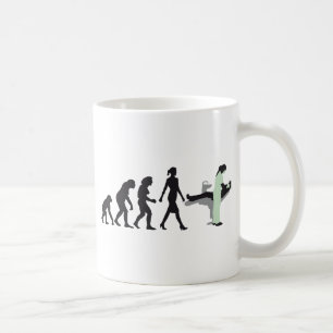 Mug evolution of womale female dentist