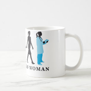 Mug evolution of womale female doctor
