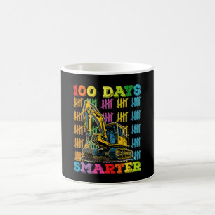 Mug Excavatrice 100 jours plus intelligente 100e jour