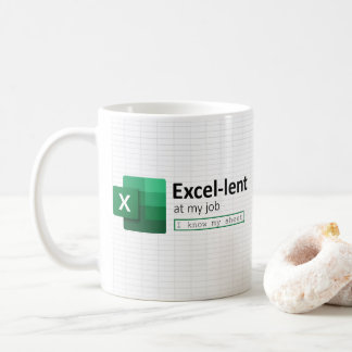 Mug Excel prêté à My Job, Je connais My Sheet Coffee M