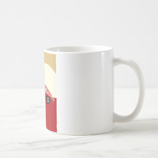 Mug EXCELLENCE vintage - 356 CAR POSTER rouge