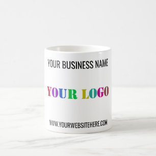 Mug Exemple de logo de l'entreprise personnalisée et d