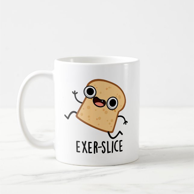 Mug Exer-slice Funny Bread Pun  (Gauche)