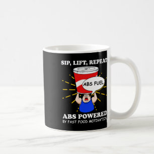 Mug Exercice Amusant Abs Fast Food Gym entraînement Bo