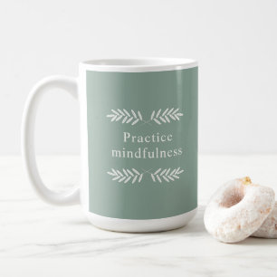 Mug Exercice Mindfulness Branches vertes