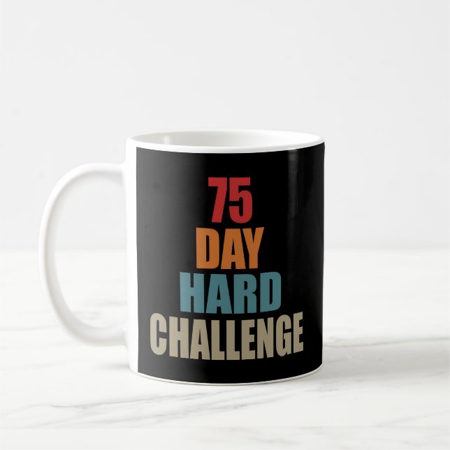 Mug Exercice Motivational Workout 75 Jour Difficulté (Gauche)