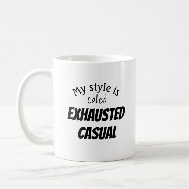 Mug Exhaustif Décontracté Funny (Gauche)