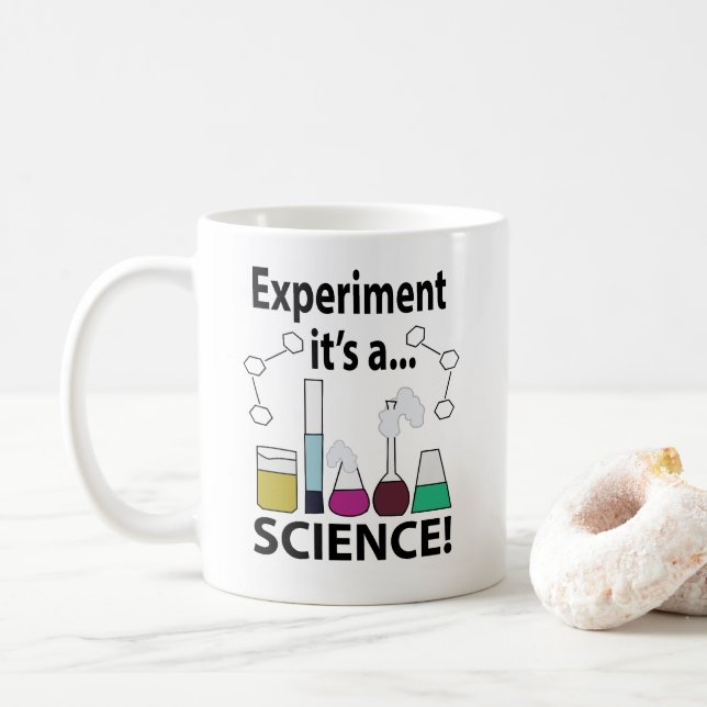Mug Expérience scientifique C'est une science (Avec donut)