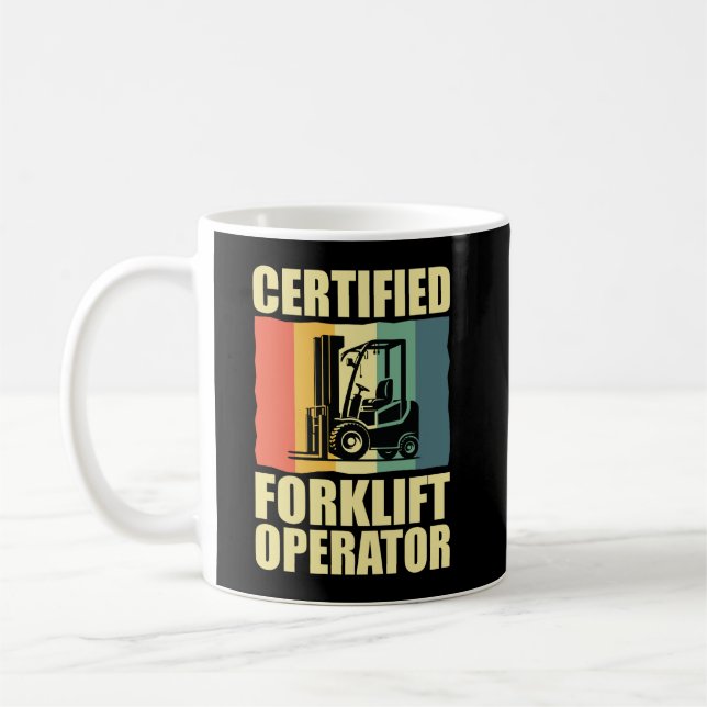 Mug Exploitant certifié de chariot élévateur (Gauche)