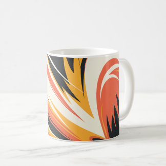 Mug Explosion Abstraite intense dans les tons chauds