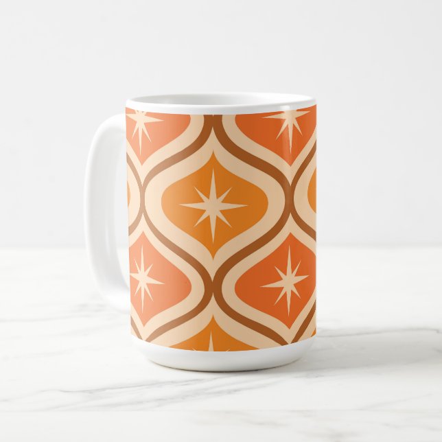 Mug Explosion atomique de style milieu de siècle sur o (Devant gauche)