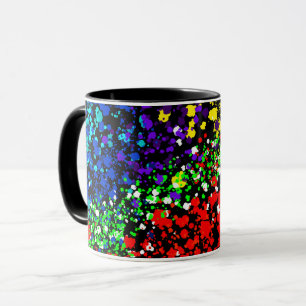Mug Explosion de couleur points de peinture colorés mo